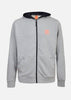 Sweat zip à capuche Blunt - Medium Misty Grey / Orange